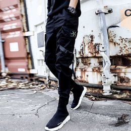 Men's Pants New jogger cargo pants for mens street clothing harem pants hip-hop casual multi pocket tracking pants for mens Harajuku fashion Trousers 5XLL2405