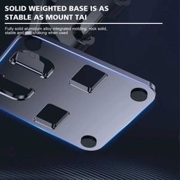 Cell Phone Mounts Holders New Universal Aluminium Alloy Foldable Desk Mobile Phone Holder Tablet Desktop Mount Stand For iPhone iPad Table Support Bracket