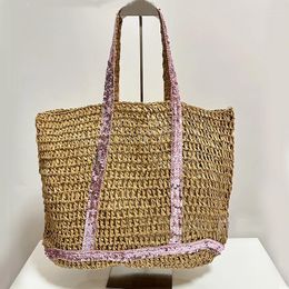 Shoulder Bags Casual Female Handbags Totes Summer Straw Women Woven Seaside Beach Vacation Shopping