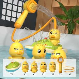 Bath Toys Electric Baby Bath Toys for Kids Duck Spray Water Bath Toys Baby Shower Water Ball Bathroom Baby Toy Bathtub Toys Water Toy d240507