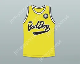 CUSTOM NAY Mens Youth/Kids BIGGIE SMALLS 10 BAD BOY BASKETBALL JERSEY WITH 20 YEARS PATCH TOP Stitched S-6XL