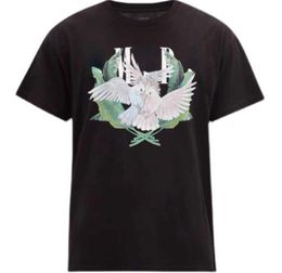 Mens am T shirt designer tshirts high street three headed dragon angel short sleeved casual pullover tee6498422