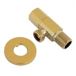 Bathroom Sink Faucets Extended Thread Angle Valve Stop Corrosion Resistant Beautiful Appearance