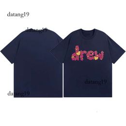 Drew Brand Designer T Shirt Summer Drawdre T Shirt Smiley Face Letter Print Graphic Loose Casual Short Sleeved Draw Draw T-Shirt Trend Smiling Shirt Harajuku 492 263