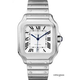 Business Automatic Lovers Watch مصنوعة من الفولاذ المقاوم للصدأ الممتاز Baked Blue Watch Needle Sapphire Lens