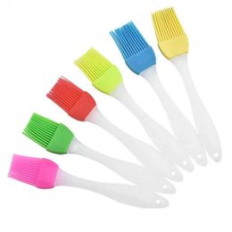 Oil Tools Grill Silicone Brush BBQ High Temperature Resistant Silicones Bakeware Baking Tool Bread Chef Pastry Oils Cream 6 Colors s s