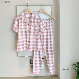 Kvinnors sömnkläder pyjamas kvinnor kort ärm långa byxor sommar pyjama set söt tecknad pyjama set nya hemkläder 15 stilar wx