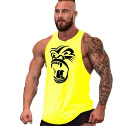 Men's Tank Tops Workout Bodybuilding Sports Brand Gym Mens Back Top Muscle Fashion Sleeveless Shirt Stringer Clothing Singlets Fitness Vest