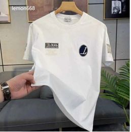 Men's T-Shirts Designer Fashionable Young Men's Mercerized Cotton Short Sleeve 2024 Summer Personalized Slim Fit Versatile Comfortable Korean T-shirt UP6W 4565354