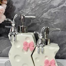 Bath Accessory Set Creative Ceramic Dispenser Bottle Bathroom Lotion Press Household Light Luxury El Shower Gel Empty