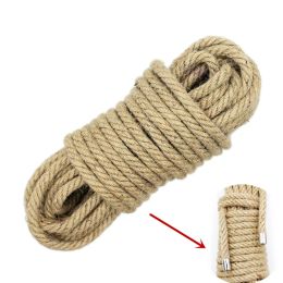 Products 5/10/20M Hemp Shibari Rope BDSM Bondage Rope for Adult Tying Sex Games Slave Body Restraint Rope to Tied Binding SM Sex Toys