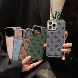 New leather 15 Pro electroplated full protective suitable for iPhone 13/14 phone luxury case