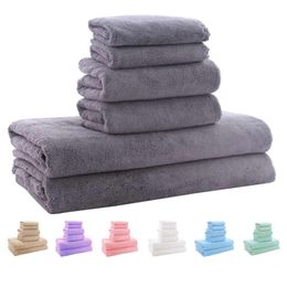 Other Home Decor 6Pcs Luxurious Linen Bath Hand Towels 2 Square Super Soft Absorbent Towel Set Ideal For Bathing Fiess Sports Yoga Tra Dhnaz