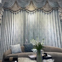 Curtain Luxury French Jacquard High-precision Thickened Blackout High-end Living Room Curtains Bedroom Balcony Fabric