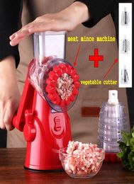 Kitchen VegetaMini Manual Meat Garlic Grinder Chopper Food Vegetable Fruit Shredder Scallion Ginger Chili Mincer Grinder Kit5644772741080