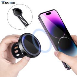 Stands Tenmtoo Magnetic Phone Grip for MagSafe Adjustable Strap Gym Phone Ring Holder Compatible with iPhone 14 Pro 13 12 Smartphones