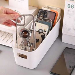 Storage Boxes Bins Desktop storage box phone case Sundry organizer student snacks plastic cosmetics makeup home kitchen sorting Q240506