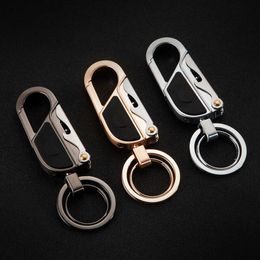 JOBON Manufacturer Fashion Multifunctional Metal 3 In 1 Car Key Chain Holder With Bottle Opener LED Light With Gift Box