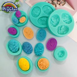 Moulds DIY Silicone Moulds For Cake Decorating Fondant Mould Princess Style Pudding Chocolate Candy Mould Handmade Kitchen Baking Tools