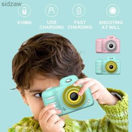 Mini Cameras Mini childrens camera 2.4-inch high-definition 1080P digital video camera 8MP Vlog camera toy suitable for girls boys and children aged 3-10 mini camera WX