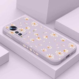 Cell Phone Cases Daisies Fly Phone Case For Mi 13 12 12T 12S 11 11T Ultra 10 10T 9 9T 9SE 8 Pro Lite 5G Liquid Silicone Cover