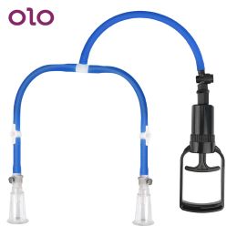 Toys OLO Nipple Enhancement Pump Valve Vacuum Pump Removable Enlarger Sucking Massager Clitoris Enhancement Pump Sex Toys For Woman