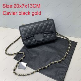 Fshion AA designer womens bags Shoulder handbags charm chain Carviar Flap Leather Hobo Shopping Crossbody Bags