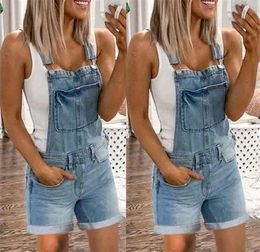 Wepbel Allmatch Overall Jeans Women Casual Plus Size Blue MidWaist Womens Denim Shorts Pants15355927744368