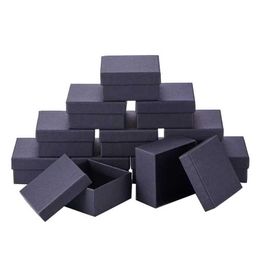 Jewellery Stand Cardboard Box Set Gift Now Storage Display Necklace Earrings Ring Square Rectangle Q240506