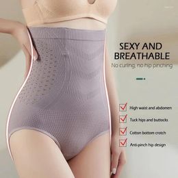 Women's Shapers High Waist Flat Belly Slimming Panties Seamless Sexy Hollow Breathable Underwear Cotton Briefs Body Shaper Panty
