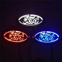 Badges 5D LED Car Tail Logo Light for Ford Focus Mondeo Kuga Auto Badge Light240L