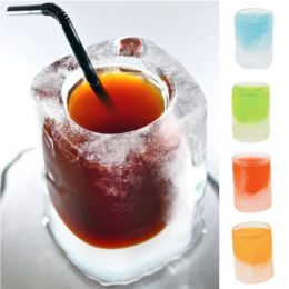 Tools Creative 4 Grids Ice Cube Tray Mould Cup Mould Makes Shot Glass Ice Mould Novelty Gifts Ice Tray Summer Drinking Kitchen Tool