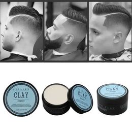 Pomades Waxes Fashionable matte finish hairstyle clay daily use for mens hair high strength to maintain low gloss styling wax cream para cabelos Q240506