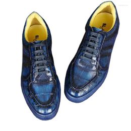 Casual Shoes Ourui Real Leather Men Lace-ups Slats To Absorb Sweat