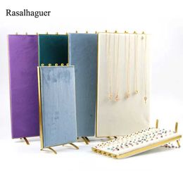 Jewelry Stand Screen S/L option necklace pendant jewelry holder organizer velvet display human body model bust Q240506