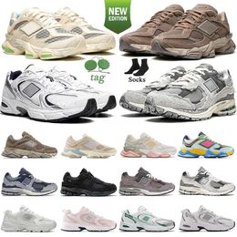 2024 NEW 9060 2002r 530 550 running shoes Mushroom Bricks Wood Quartz Grey Black Castlerock Grey mens designer shoes Pack Phantom sports mens trainers women sneakers