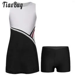 Clothing Sets Tennis Clothes For Girls Children Sport Sundress And Shorts Kids Volleyball Kits Badminton Uniform Sportswear