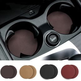 PU Leather Car Cup Holder Coasters 2.75inch Car Coaster Centre Console Anti Slip Drink Bottle Insert Accessories For BM W 3 Series G20 6GT G32 F10 X3 G01 X5 G05 5 Series G30