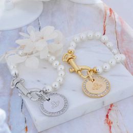 Designer Westwood Saturn Pearl Round Br Bracelet Female Personalized Design