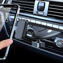 Cell Phone Mounts Holders Car CD Slot Magnetic Phone Holder Magnet Mount Stand Cell Clip Phone Bracket Universal Adjustable Phone Holders 360 Rotation