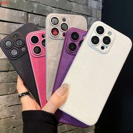 Suitable for iPhone 15 ProMax solid Colour pattern phone 14 Pro lens anti drop protective case TPU soft edge 13