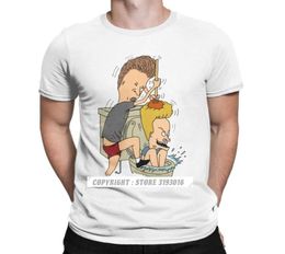 Beavis Butthead Toilet Fun TShirts Aesthetic Men Cartoon Rock Comic Punk Metal Funny Christmas Tees T Shirts Homme 2106295463269