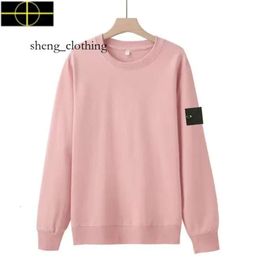 Plus Szie Coat Stone Jacket Island Classic Basic Long-sleeved Round Neck Sweater T-shirt European and American Trendy Men's Women's Fashion Trend 2960