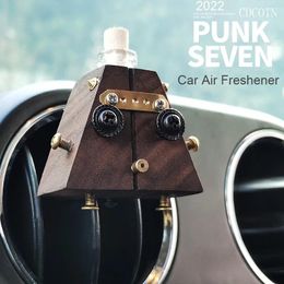 Car Air Freshener Wooden Robot Box Perfume Conditioning Outlet Fragrance Clip Auto Diffuser Accessories