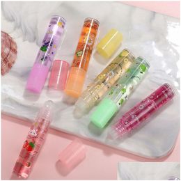 Lip Gloss 6 Colours Mirror Water Transparent Glass Glaze Oil Waterproof Liquid Lipstick Lipgloss Lips Cosmetics 6Pcs Drop Delivery Heal Dhudf