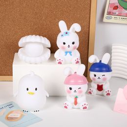 3D Animal Cartoon Night Light Decoration I Bedroom Bedside Cute Rabbit Light Light