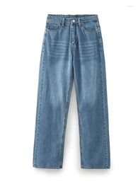 Women's Pants Jeans Denim High Waist Trousers Female Baggy Wide Leg Woman Fashion Streetwear Vintage Blue Jean