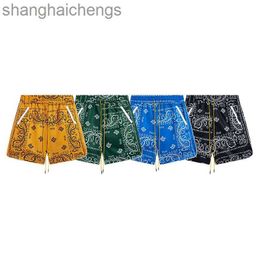 Trend Original 1:1 Rhuder Designer Short Pants Micro Label Ethnic Cashew Casual Quick Drying Shorts for Men Women High Street Beach Elastic Capris Pants