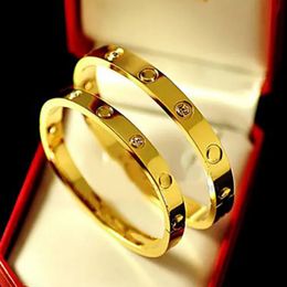 Screwdriver bracelet silver bangle designer bracelet Fashion Unisex Cuff Bracelets 316L Stainless Steel Plated 18K Gold Jewelry Party Mens Womens Luxury Bracelet