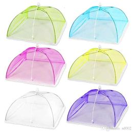 Colour Up Pop Utensils Cooking Multi Mesh Screen Food Cover Tent Umbrella Folding Outdoor Picnic Foods Covers Meshes High Quality s s es